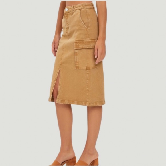 NEW HIGH RISE MIDI CARGO
SKIRT MOCHA - Picture 6 of 7